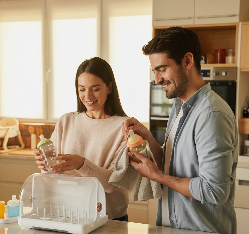 UV Sterilizer Cabinet for Baby Bottles with Dust Cover