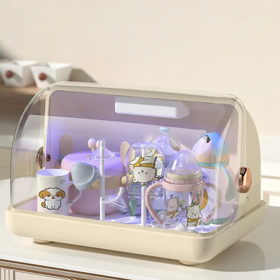 UV Sterilizer Cabinet for Baby Bottles with Dust Cover