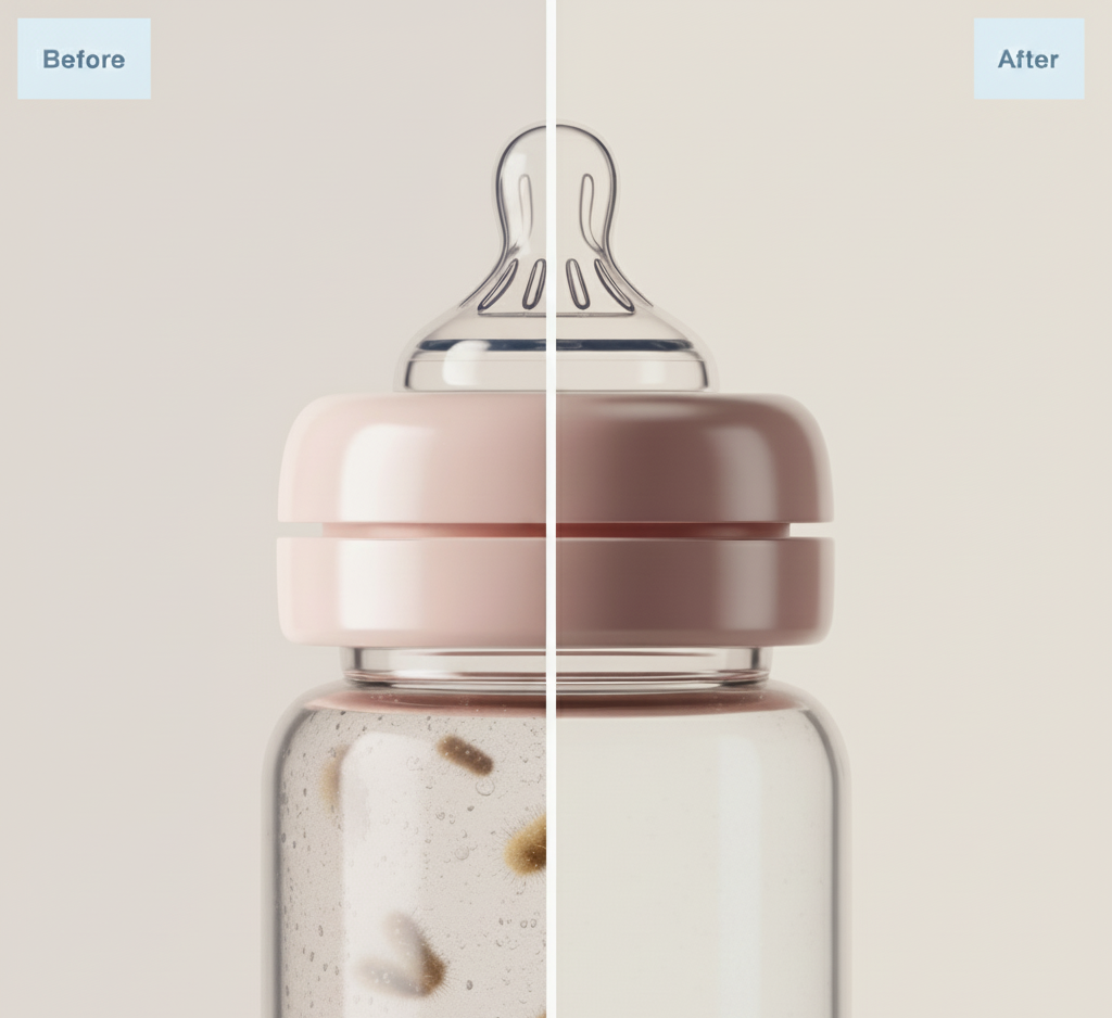 UV Sterilizer Cabinet for Baby Bottles with Dust Cover