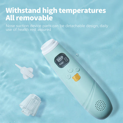 Baby Nasal Aspirator Toddler Electric Nose Aspirator Automatic Nose Cleaner Adjustable Suction Music And Light Soothing Functio